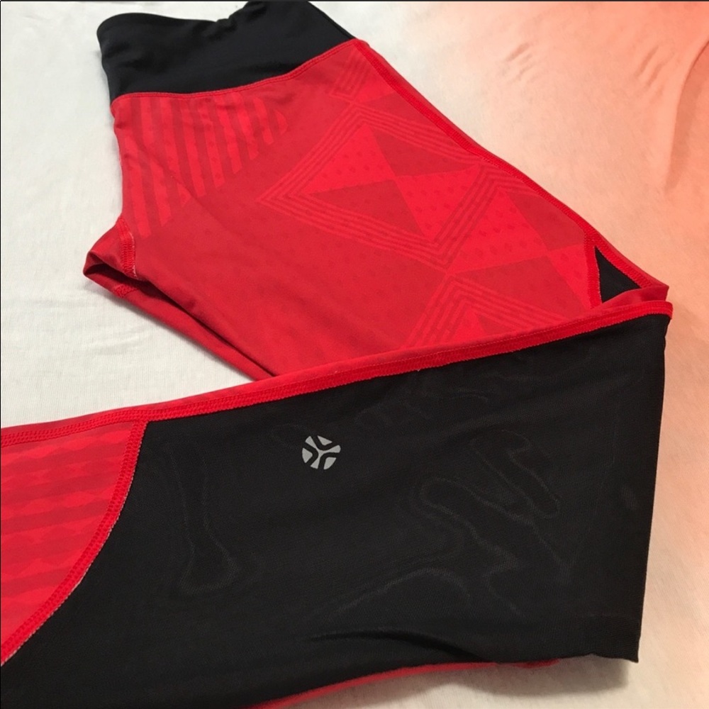 Just live Red and black sexy leggings